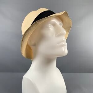 MONTECRISTI Beige Natural Woven Straw Hats